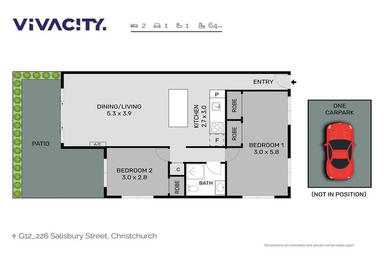 Photo of property in Salisbury Park, 12/226g Salisbury Street, Christchurch Central, Christchurch, 8013