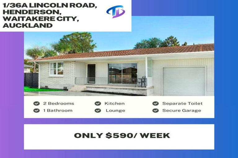 Photo of property in 1/36a Lincoln Road, Henderson, Auckland, 0610