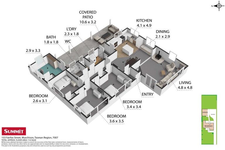 Photo of property in 153 Fairfax Street, Murchison, 7007