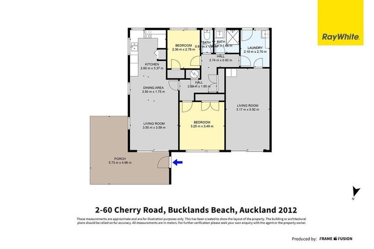 Photo of property in 2/60 Cherry Road, Bucklands Beach, Auckland, 2014