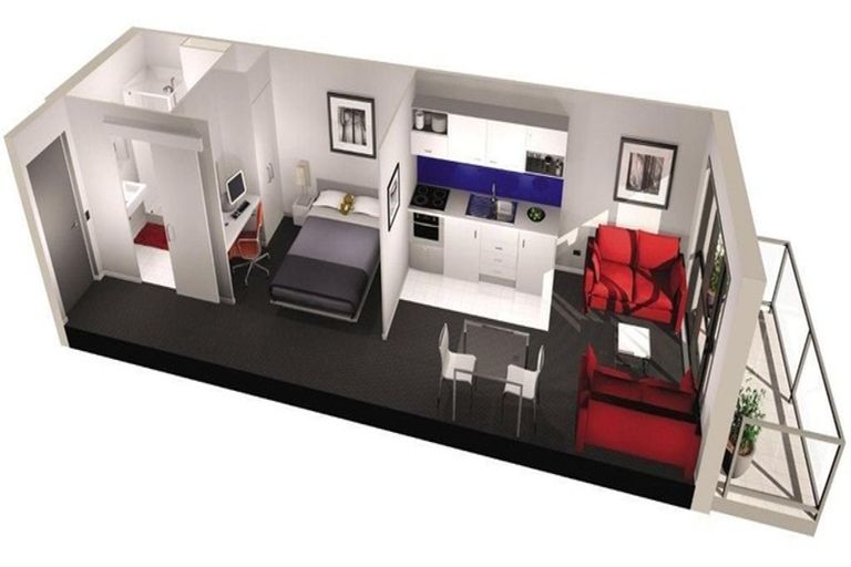 Photo of property in Waldorf Bankside Apartments, 12c/8 Bankside Street, Auckland Central, Auckland, 1010