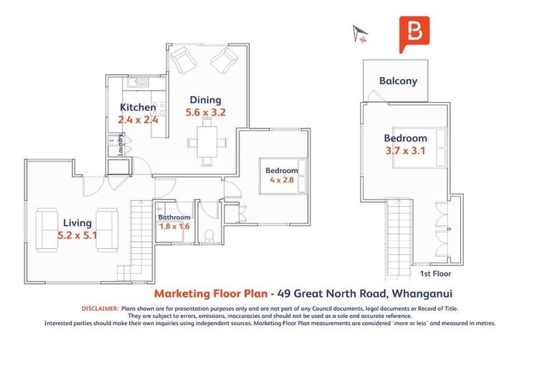 Photo of property in 49 Great North Road, Saint Johns Hill, Whanganui, 4501