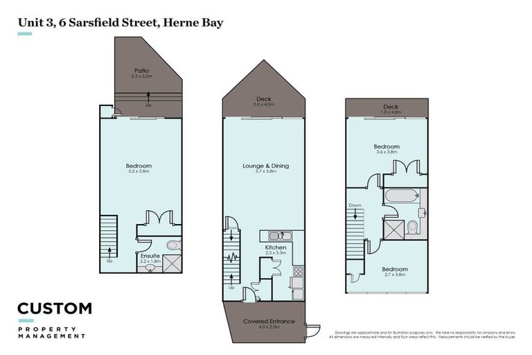 Photo of property in 3/6 Sarsfield Street, Herne Bay, Auckland, 1011