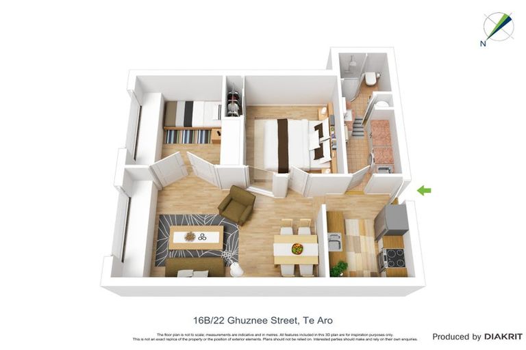 Photo of property in Atlas House, 16b/22 Ghuznee Street, Te Aro, Wellington, 6011