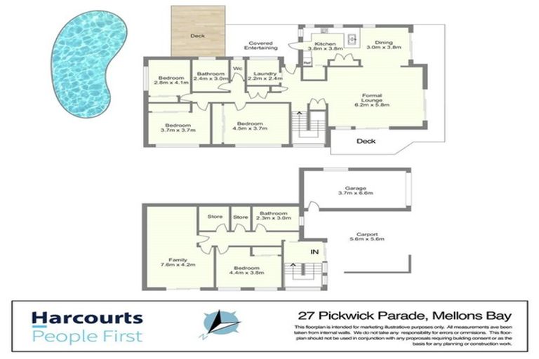 Photo of property in 27 Pickwick Parade, Mellons Bay, Auckland, 2014