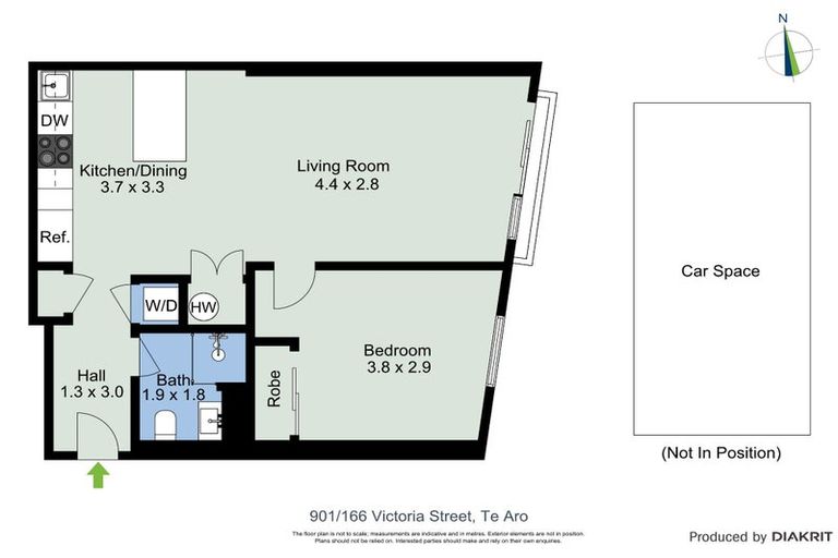 Photo of property in Vsp South, 901/168 Victoria Street, Te Aro, Wellington, 6011