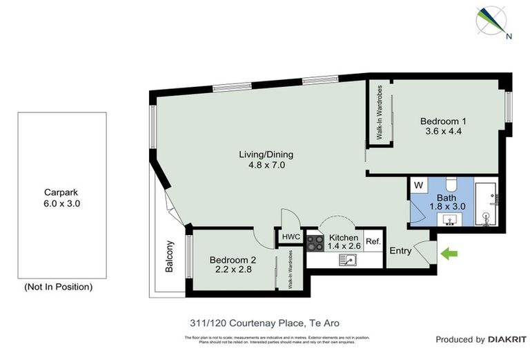 Photo of property in Courtenay Apartments, 311/120 Courtenay Place, Te Aro, Wellington, 6011