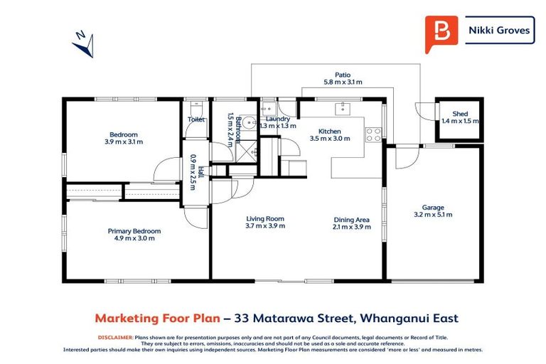 Photo of property in 33 Matarawa Street, Whanganui East, Whanganui, 4500