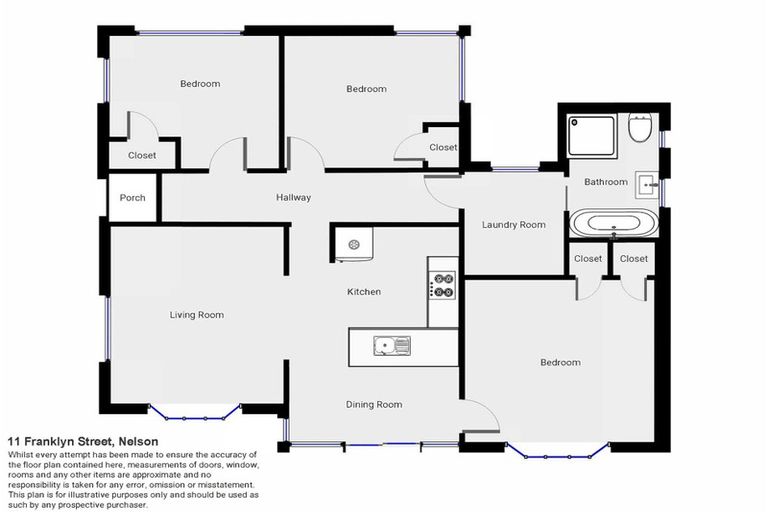 Photo of property in 11 Franklyn Street, Nelson South, Nelson, 7010