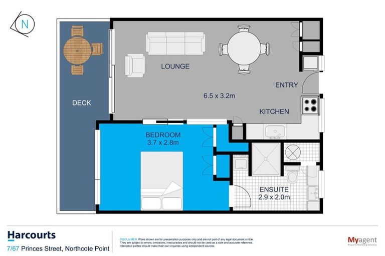 Photo of property in 3/73 Princes Street, Northcote Point, Auckland, 0627