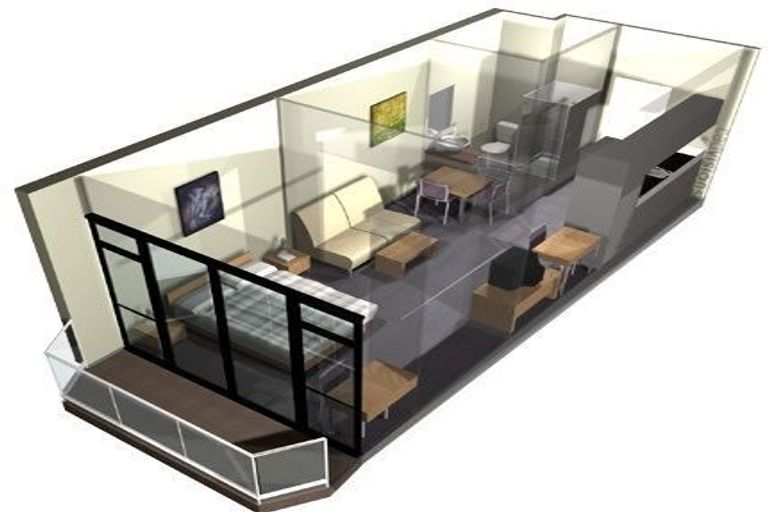 Photo of property in The Imperial Gardens Apartments, 512/135 Hobson Street, Auckland Central, Auckland, 1010