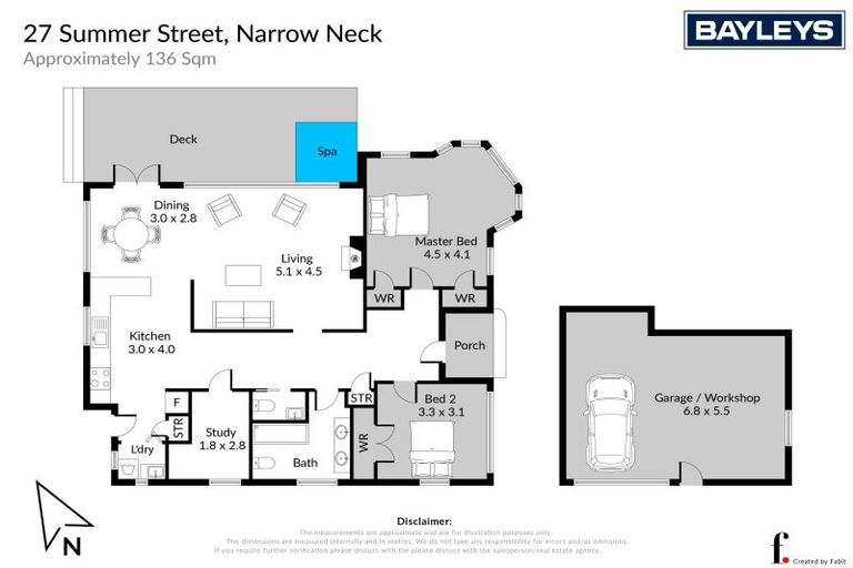 Photo of property in 1/27 Summer Street, Stanley Point, Auckland, 0624