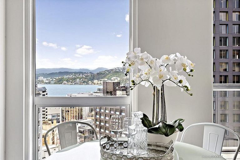 Photo of property in Terrace Heights Apartments, 2e/163 The Terrace, Wellington Central, Wellington, 6011