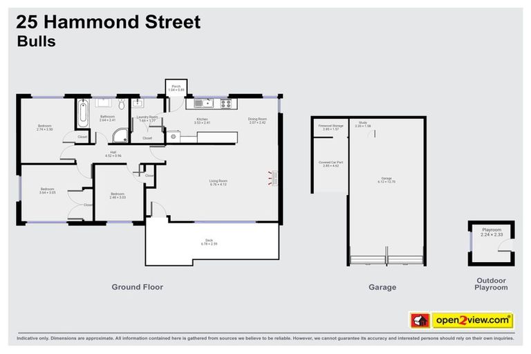 Photo of property in 25 Hammond Street, Bulls, 4818