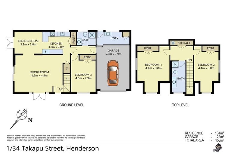 Photo of property in 1/34 Takapu Street, Henderson, Auckland, 0612