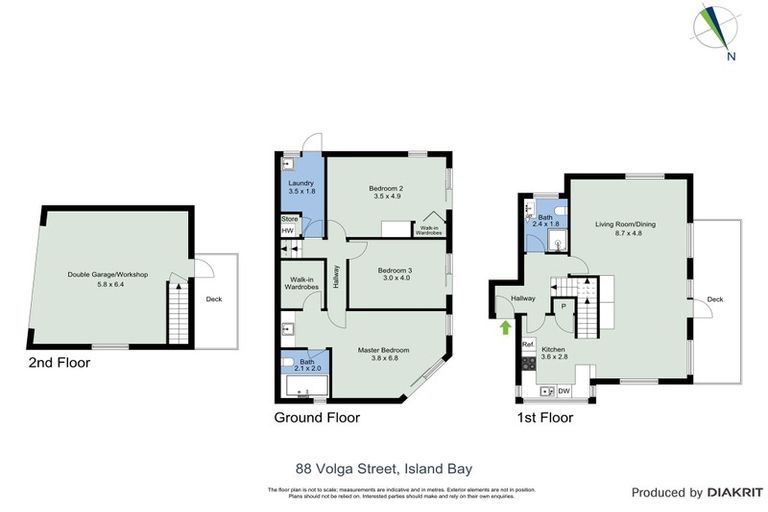 Photo of property in 88 Volga Street, Island Bay, Wellington, 6023