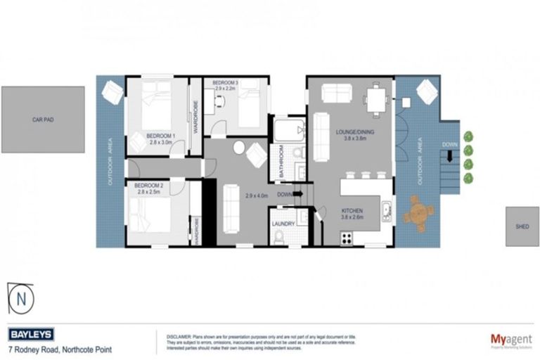 Photo of property in 7 Rodney Road, Northcote Point, Auckland, 0627