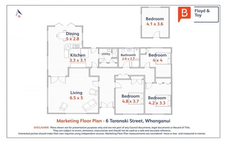 Photo of property in 6 Taranaki Street, Saint Johns Hill, Whanganui, 4501