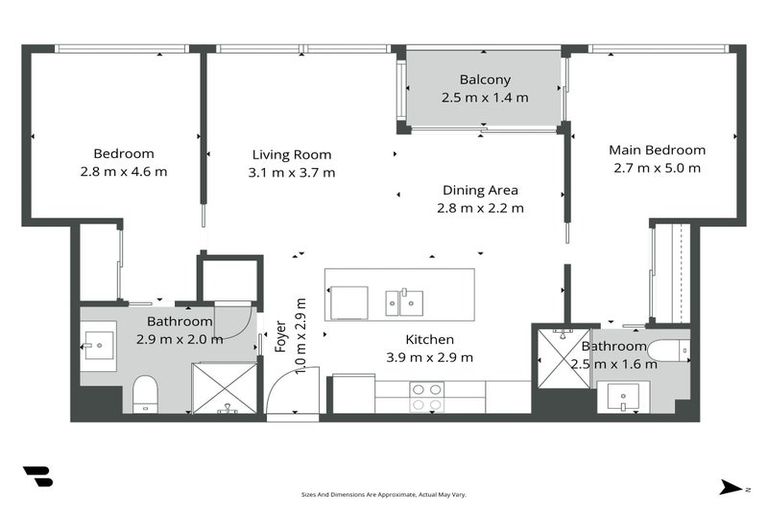 Photo of property in Sentinel Apartments, 505/3 Northcroft Street, Takapuna, Auckland, 0622
