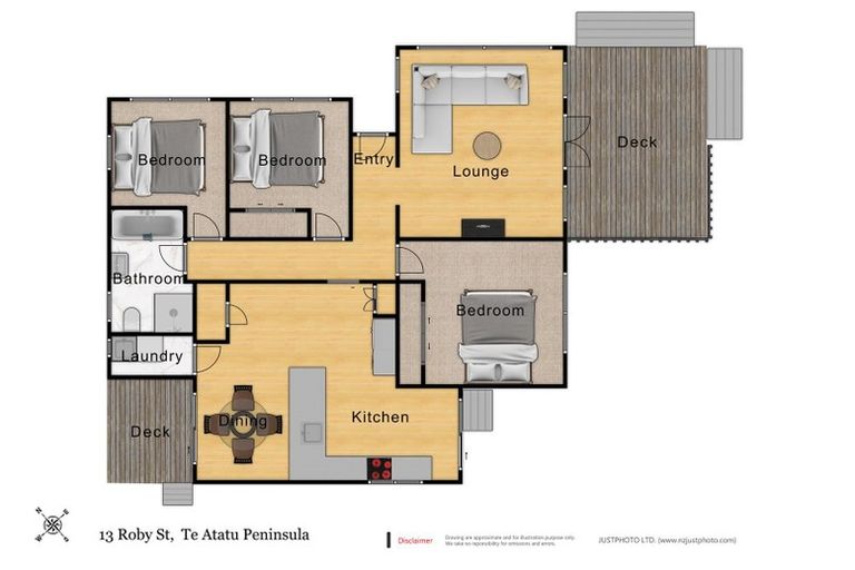 Photo of property in 13 Roby Street, Te Atatu Peninsula, Auckland, 0610