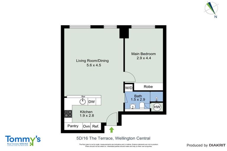 Photo of property in Kelvin House, 5d/16 The Terrace, Wellington Central, Wellington, 6011