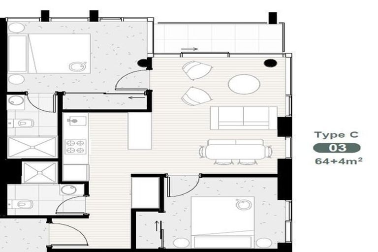 Photo of property in 603/10a Alpha Street, Te Aro, Wellington, 6011