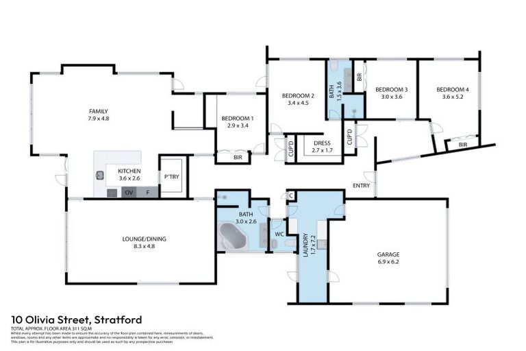 Photo of property in 10 Olivia Street, Stratford, 4332