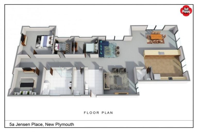 Photo of property in 5a Jensen Place, Frankleigh Park, New Plymouth, 4310