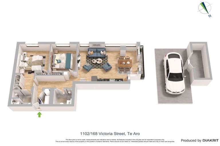 Photo of property in Vsp South, 1102/168 Victoria Street, Te Aro, Wellington, 6011