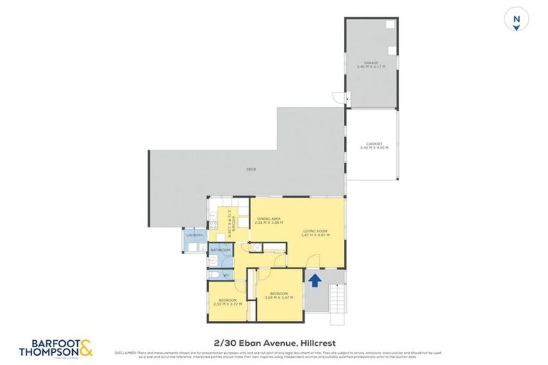 Photo of property in 2/30 Eban Avenue, Hillcrest, Auckland, 0627