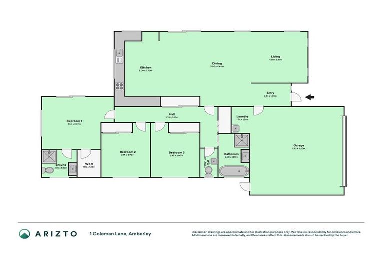 Photo of property in 1 Coleman Lane, Amberley, 7410