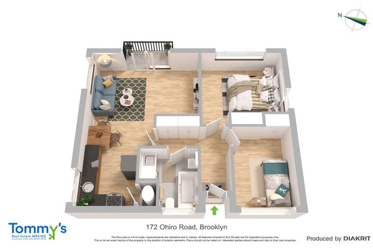 Photo of property in 2/172 Ohiro Road, Brooklyn, Wellington, 6021