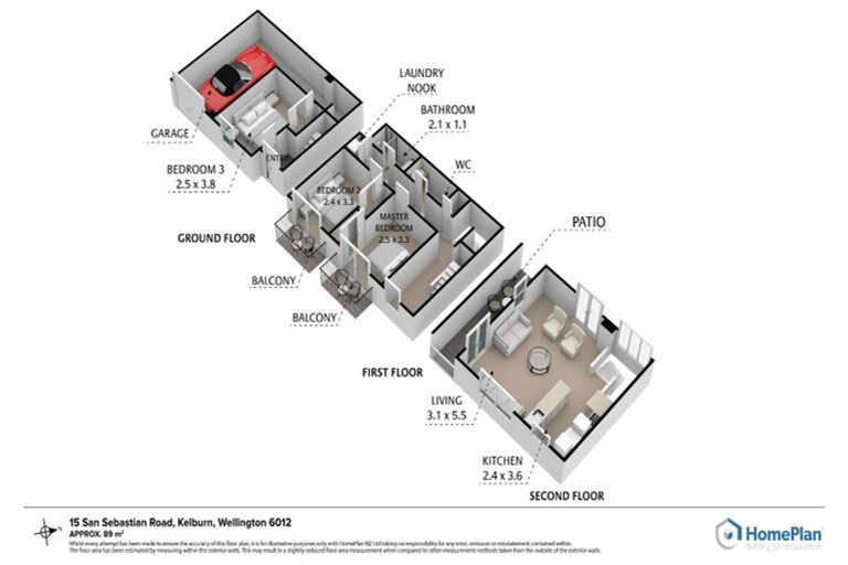 Photo of property in 15 San Sebastian Road, Kelburn, Wellington, 6012