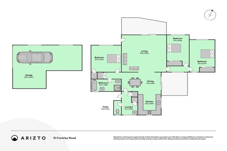 Photo of property in 15 Frankley Road, Westown, New Plymouth, 4310