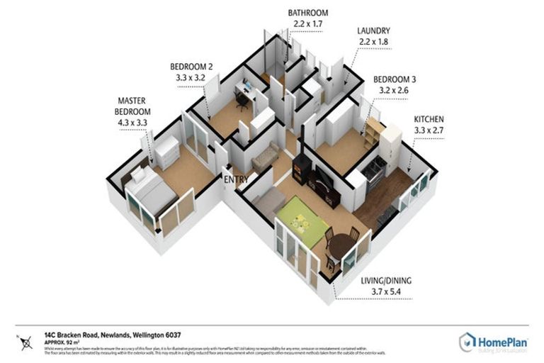 Photo of property in 14c Bracken Road, Newlands, Wellington, 6037