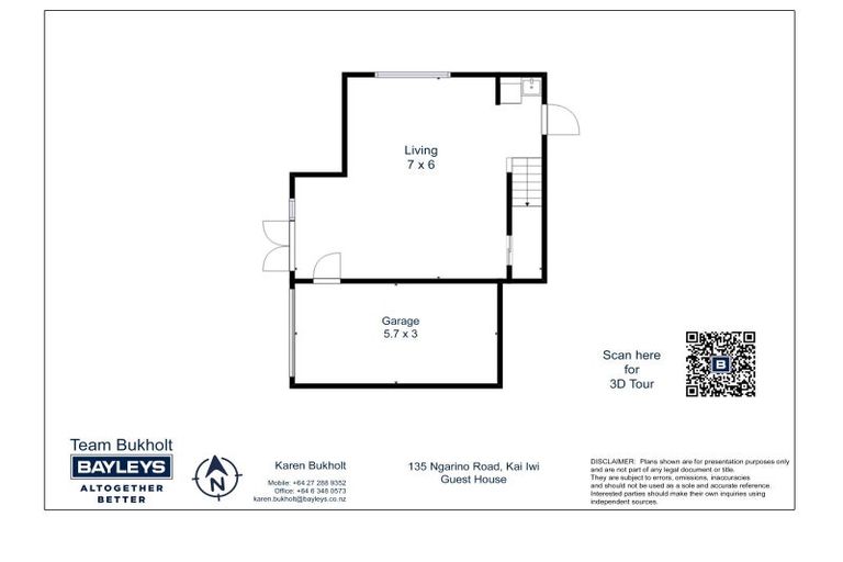 Photo of property in 135 Ngarino Road, Kai Iwi, Whanganui, 4574