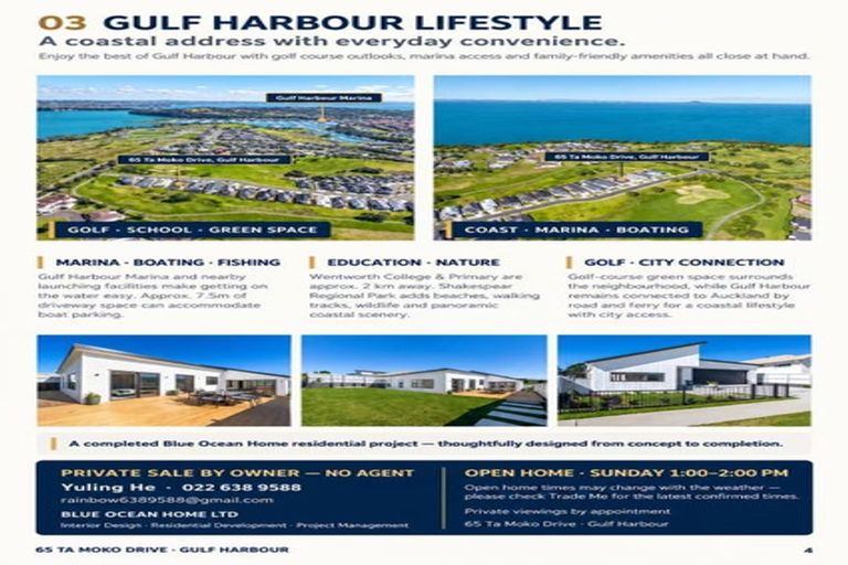 Photo of property in 65 Ta Moko Drive, Gulf Harbour, Whangaparaoa, 0930