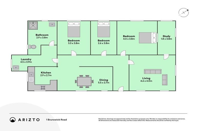 Photo of property in 1 Brunswick Road, Aramoho, Whanganui, 4500