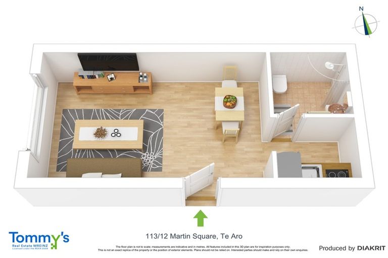 Photo of property in Martin Square Apartments, 113/20 Martin Square, Te Aro, Wellington, 6011