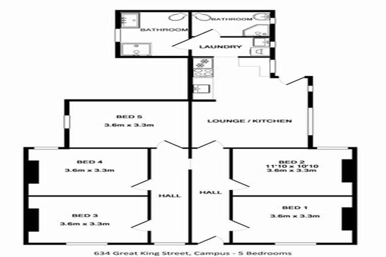 Photo of property in 634 Great King Street, North Dunedin, Dunedin, 9016