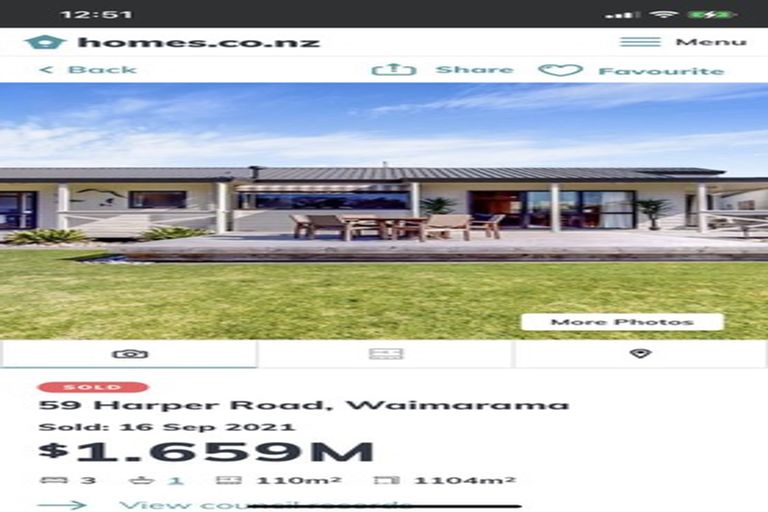 Photo of property in 16 Airini Road, Waimarama, Havelock North, 4294