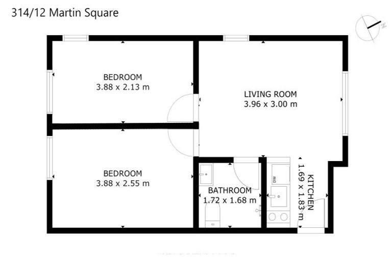 Photo of property in Martin Square Apartments, 314/20 Martin Square, Te Aro, Wellington, 6011