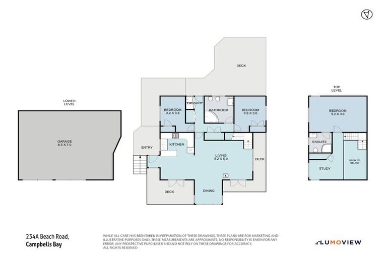 Photo of property in 1/234 Beach Road, Campbells Bay, Auckland, 0630