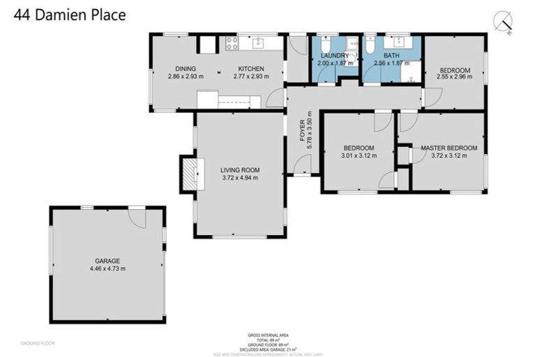 Photo of property in 44 Damien Place, Bromley, Christchurch, 8062