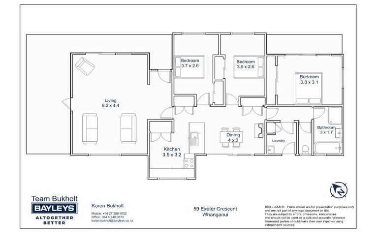 Photo of property in 59 Exeter Crescent, Springvale, Whanganui, 4501