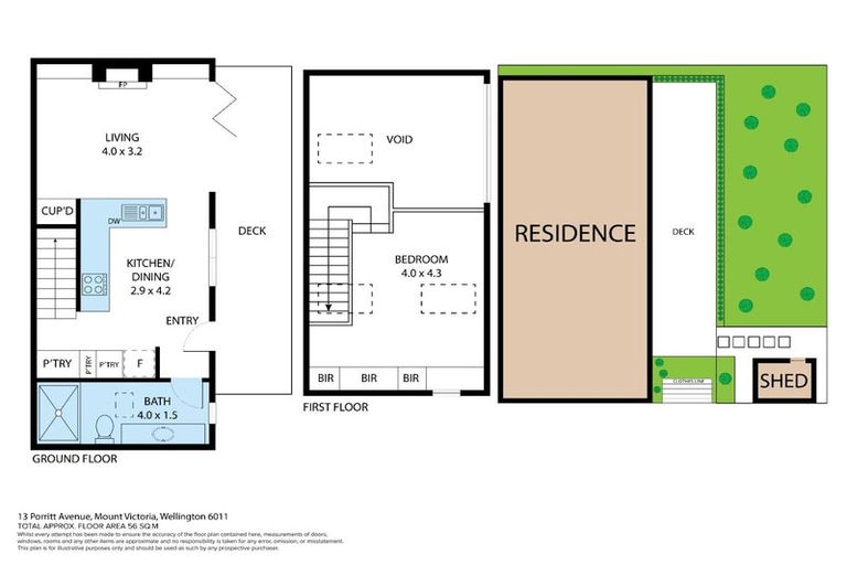 Photo of property in 13a Porritt Avenue, Mount Victoria, Wellington, 6011