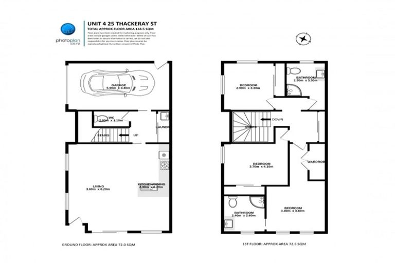 Photo of property in 4/25 Thackeray Street, Hamilton Lake, Hamilton, 3204