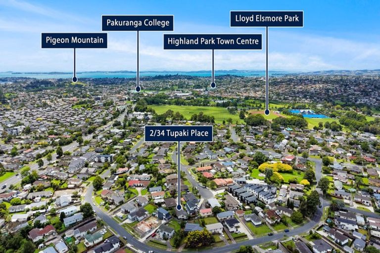 Photo of property in 2/34 Tupaki Place, Pakuranga Heights, Auckland, 2010