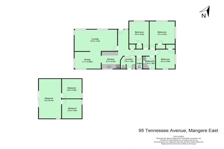 Photo of property in 95 Tennessee Avenue, Mangere East, Auckland, 2024