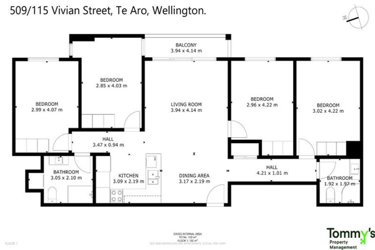 Photo of property in City Lodge, 509/115 Vivian Street, Te Aro, Wellington, 6011